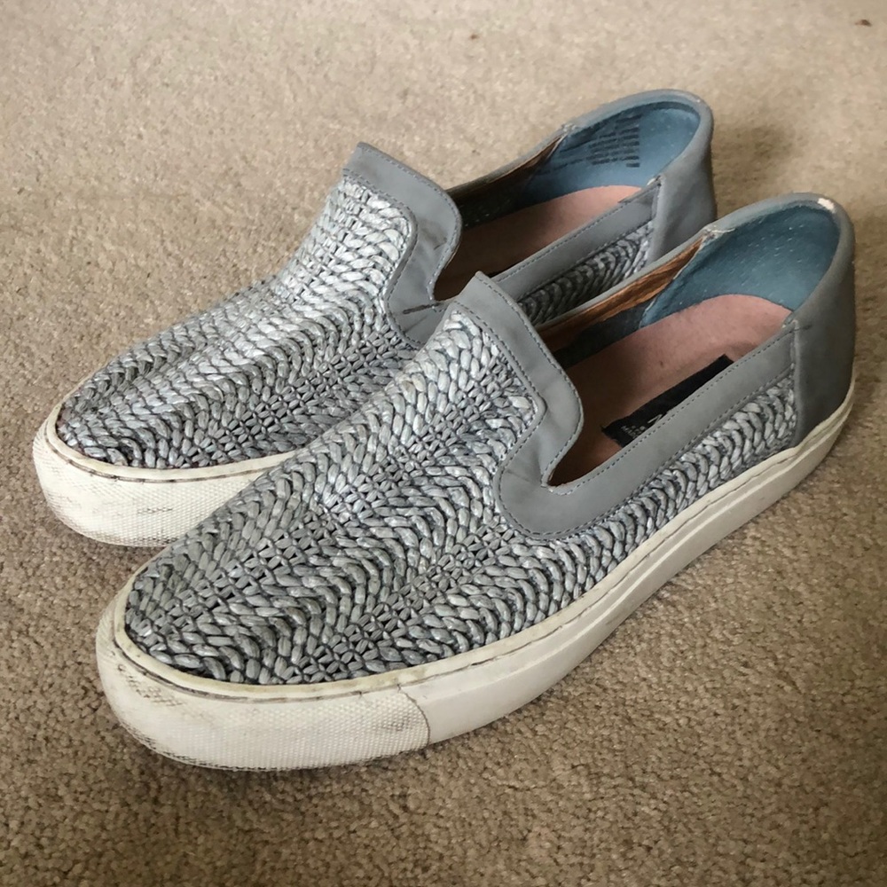 Steve Madden woven slip on sneakers